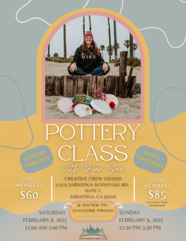 SFDC - Pottery Class - February 8/9, 2025, Saturday/Sunday