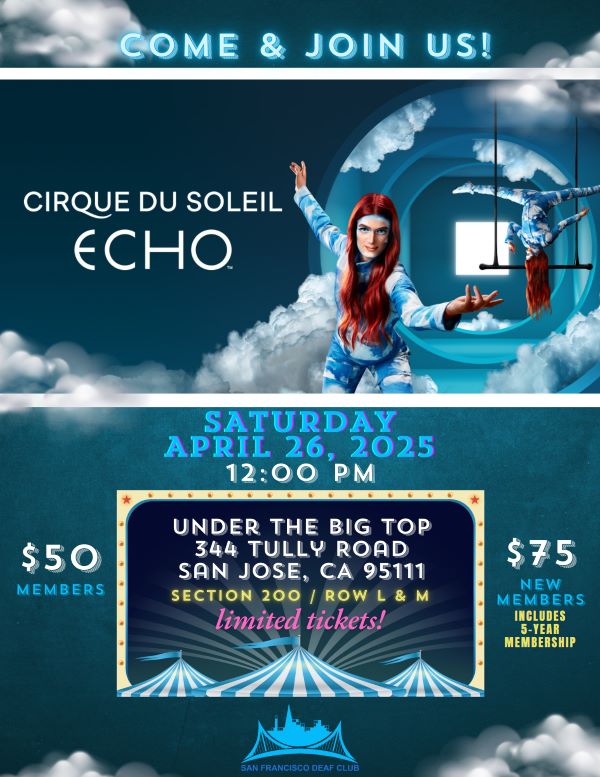 SFDC – Cirque du Soleil ECHO – April 26, 2024, Saturday