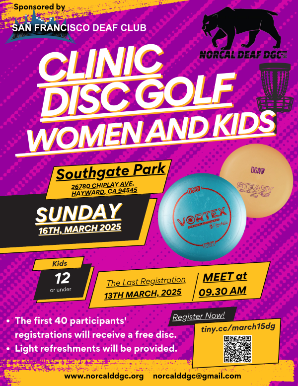 SFDC - Clinic Disc Golf - March 16, 2024, Sunday